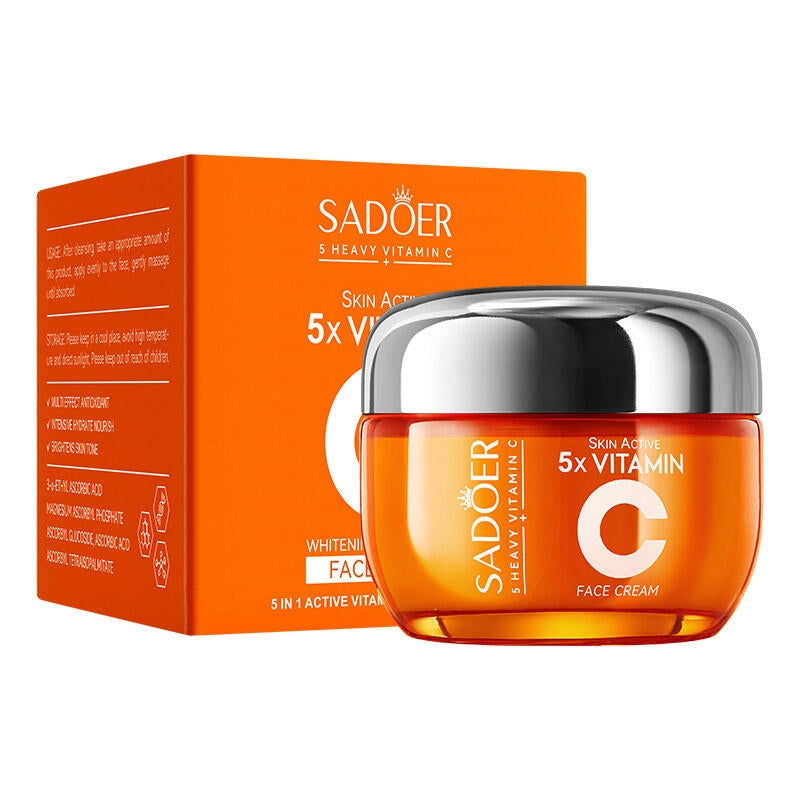 Crema Facial Aclaradora 5 en 1 con Vitamina C Activa