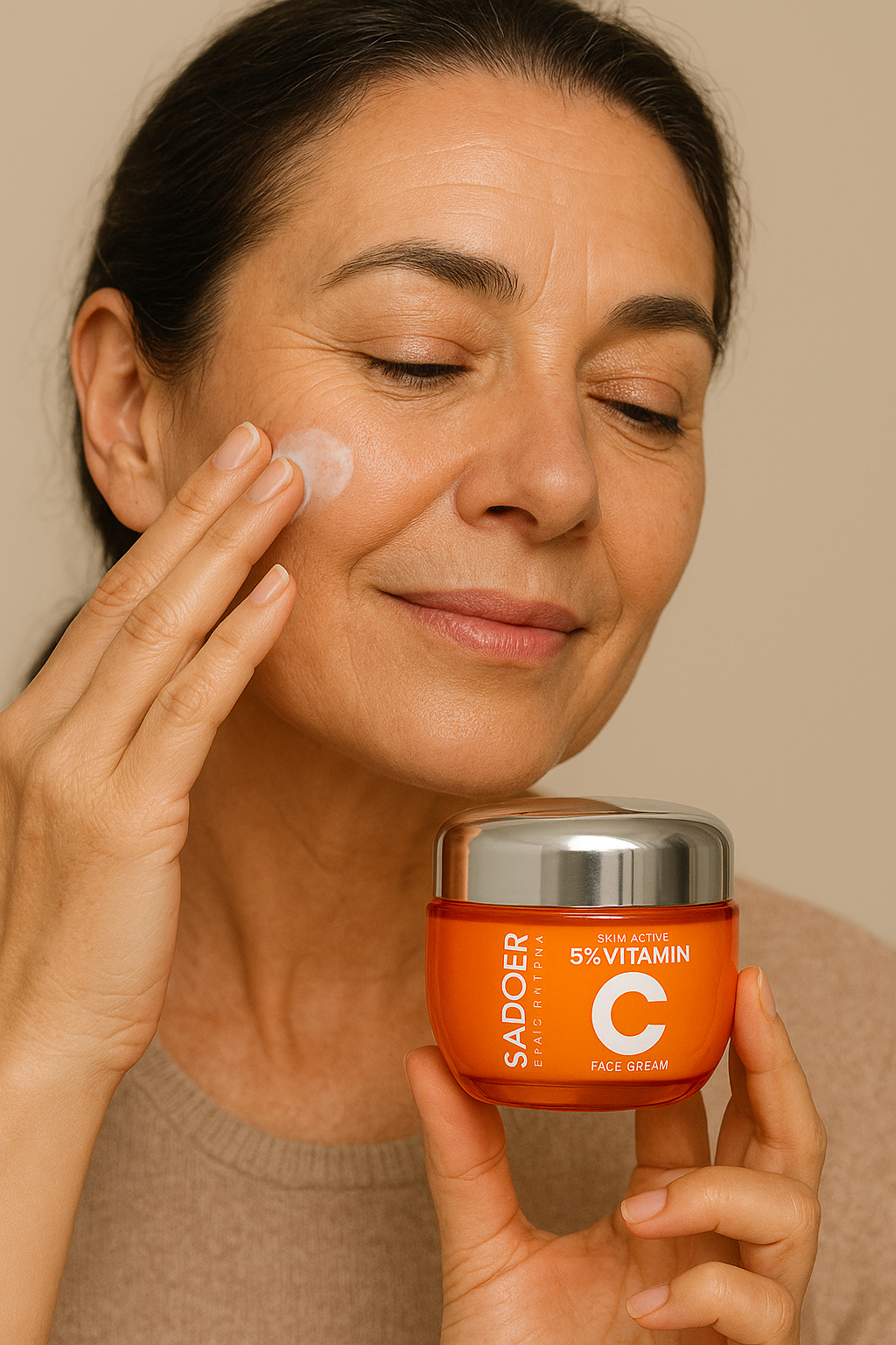 Crema Facial Aclaradora 5 en 1 con Vitamina C Activa